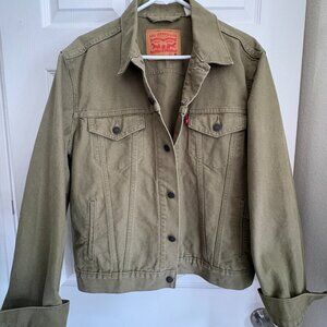 Levi's Olive Green Denim Jacket